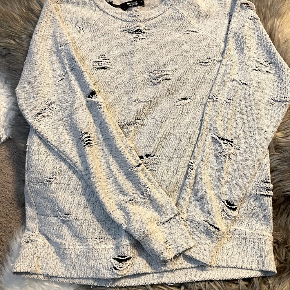 Michael Lauren distressed sweatshirt